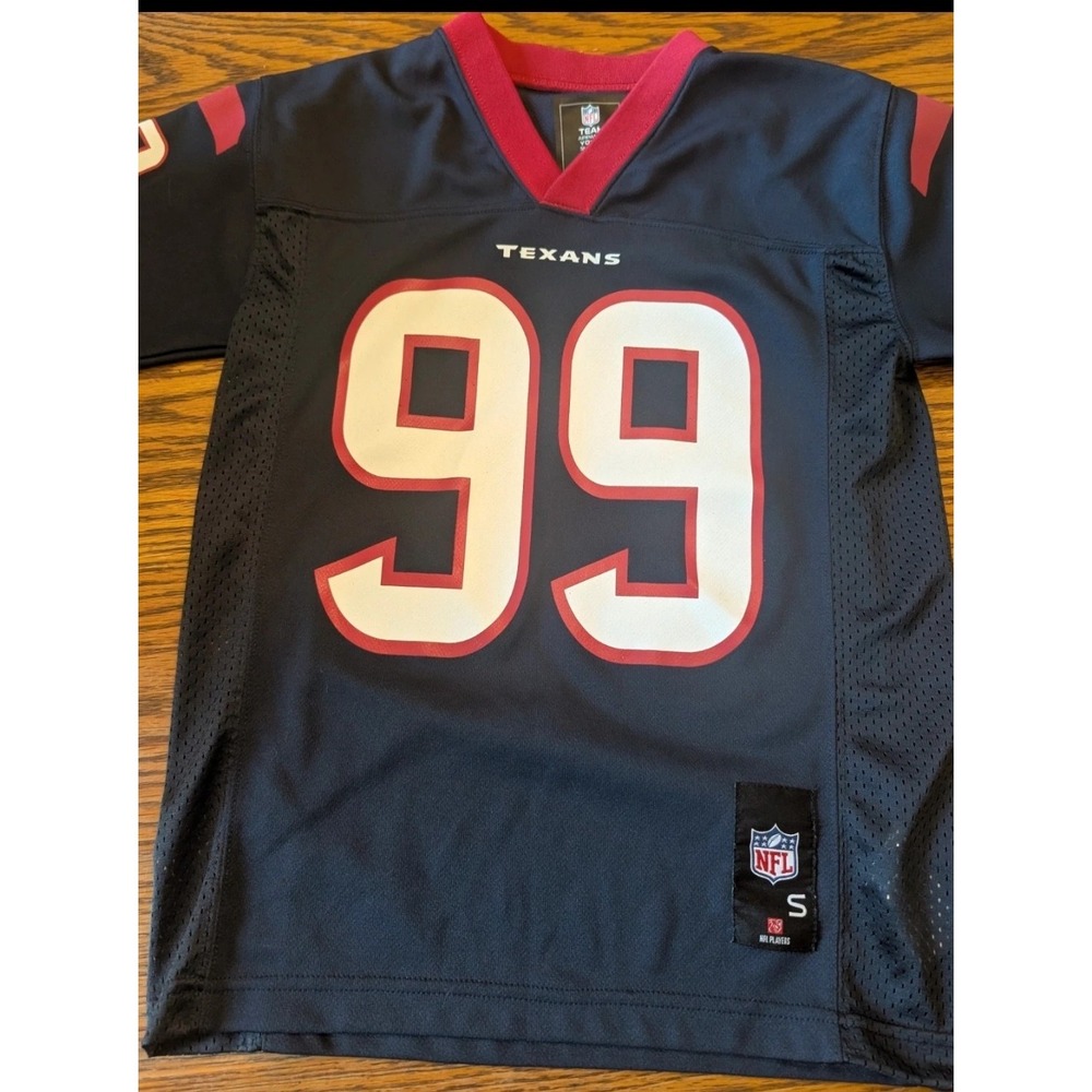 Nfl Team HOUSTON TEXANS 99 JJ WATT FOOTBALL JERSEY YOUTH SZ Small
